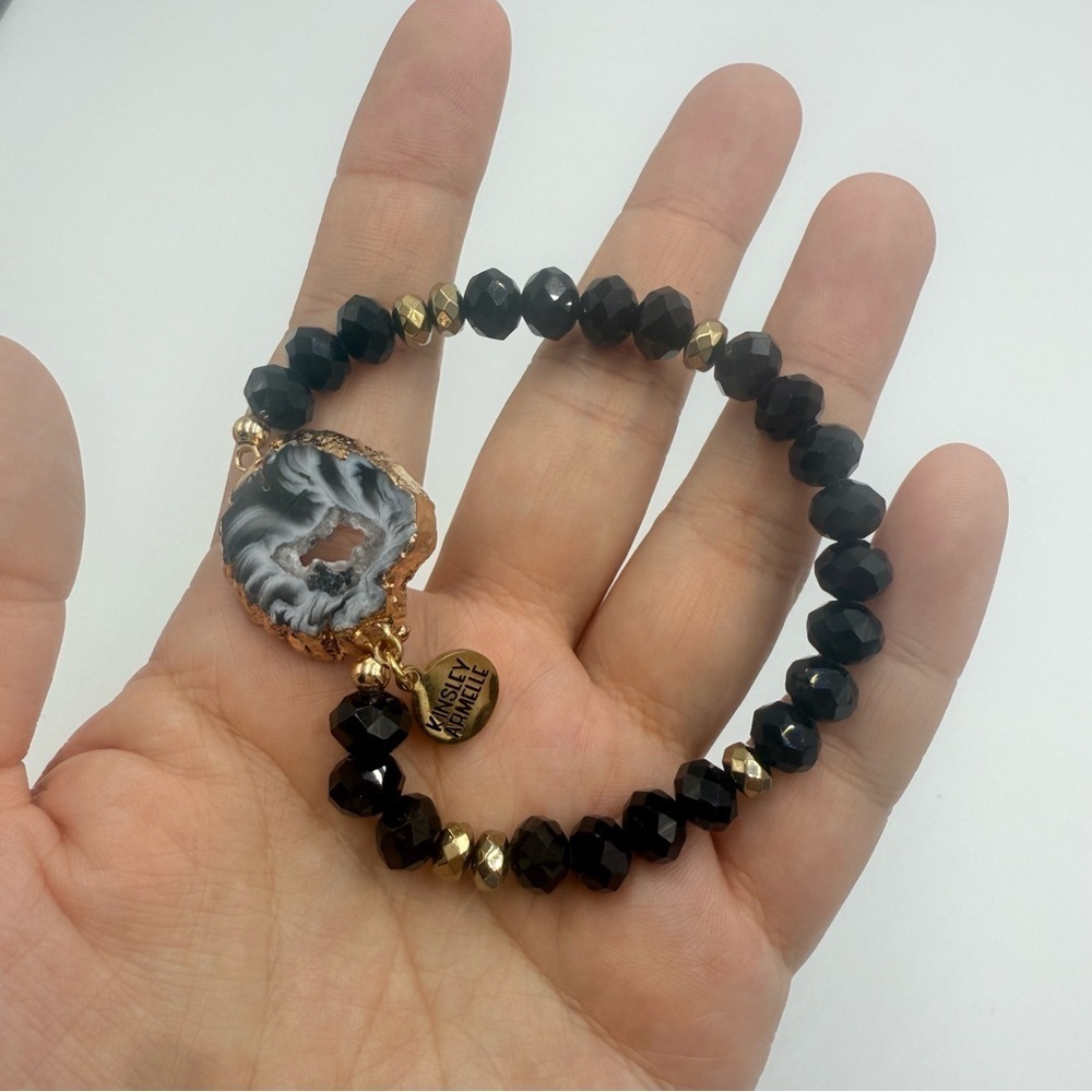 Kinsley Armelle TAILOR BRACELET Elegant Glass AGATE Beaded Bracelet